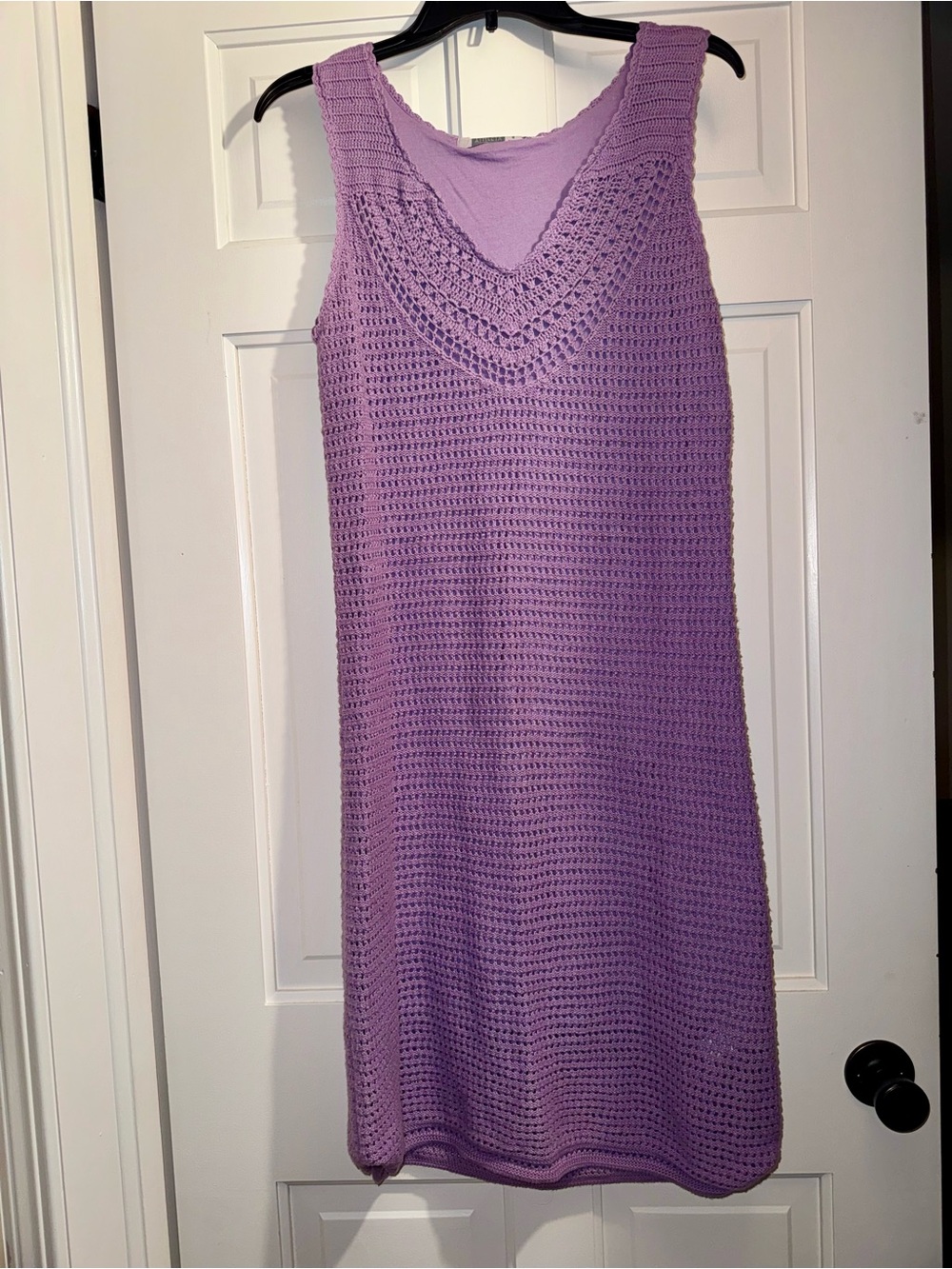 Athleta Lilac Crochet Midi Dress